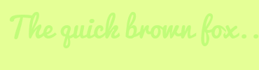 Image with Font Color C1FC79 and Background Color E5FF96